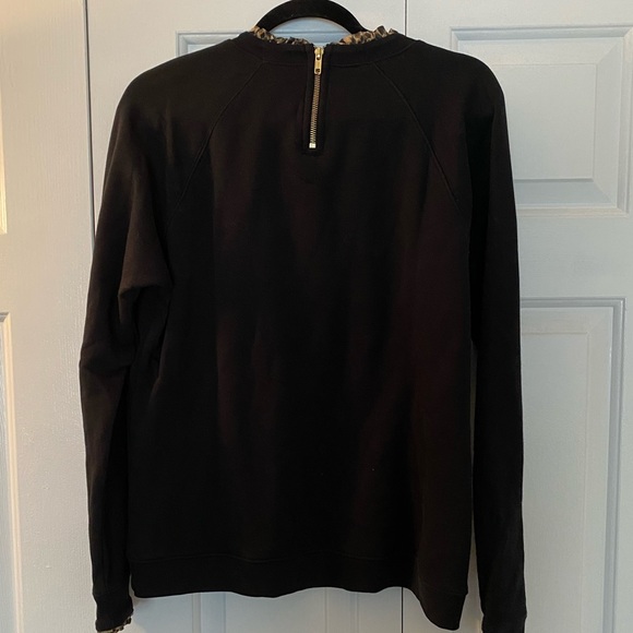 J. Crew Leopard Trim Sweatshirt - Picture 7 of 7